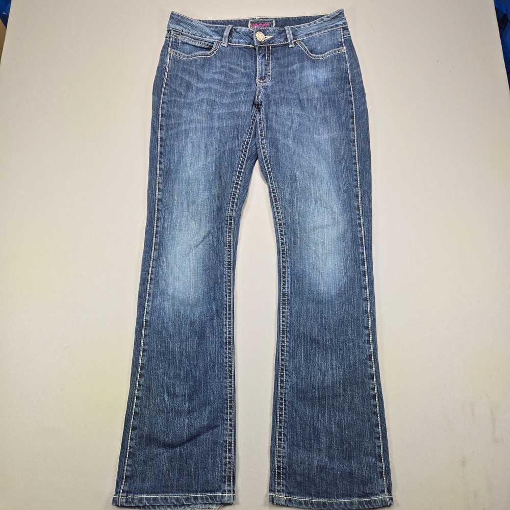 Wrangler Jeans Bootcut Premium Patch‎ Stretch Dark Wash Womens 9/10 x 34